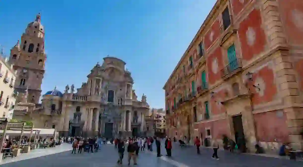 The Cathedral Church of Saint Mary is the centrepiece of Murcia city