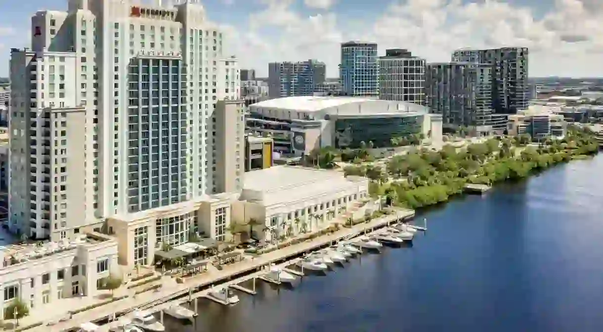 Enjoy picture-perfect waterfront views at the Tampa Marriott Water Street