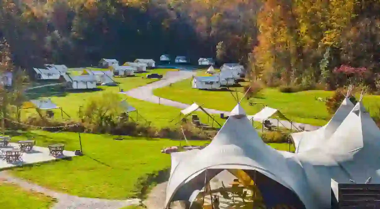 Under Canvas Great Smoky Mountains is a rural Tennessee retreat we recommend