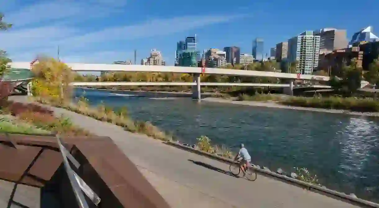 Bow River sits at the center of outdoor life in Calgary