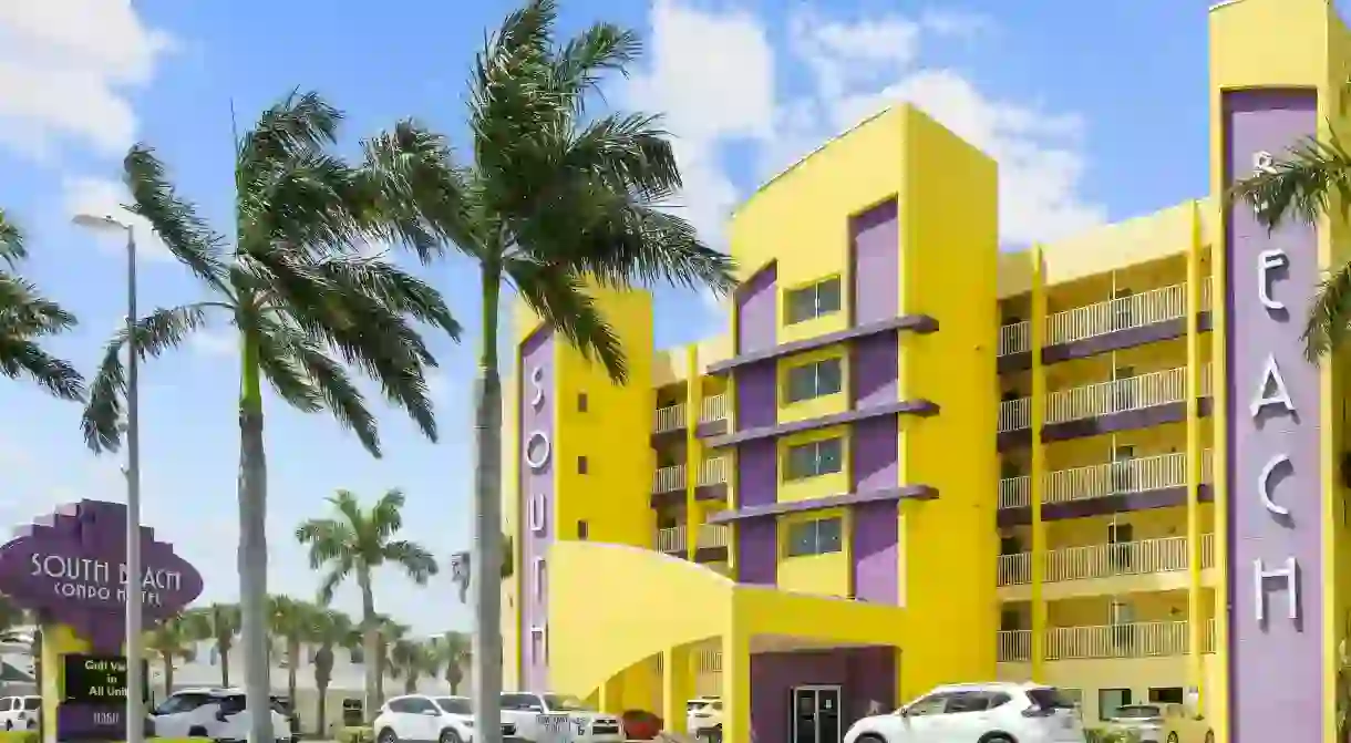 The South Beach Condo Hotel has an art deco vibe