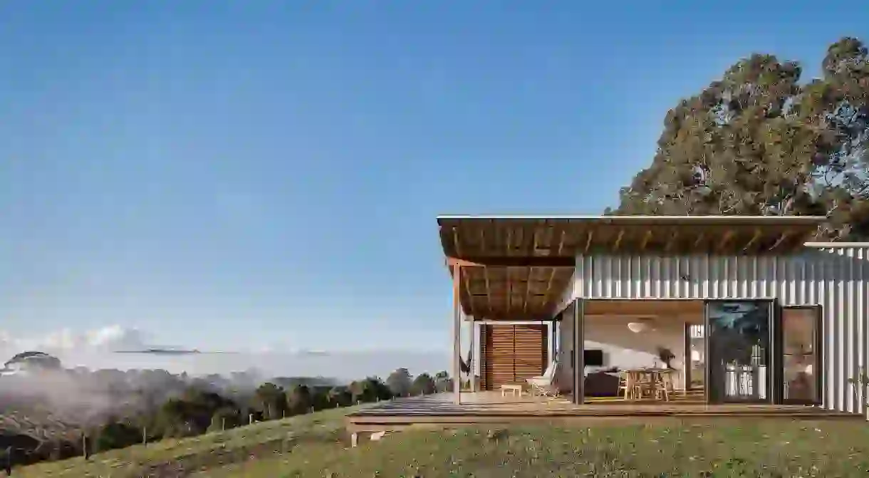 Enjoy the view from atop the ridge at the 99 Acres Bangalow Retreat