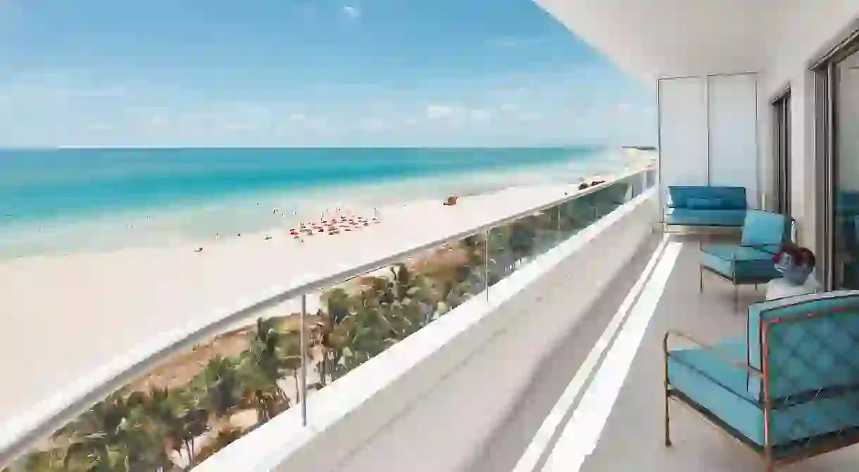 Everything at the anti-minimalist Faena Miami Beach is designed to delight, including the panoramic views from the oceanfront suites