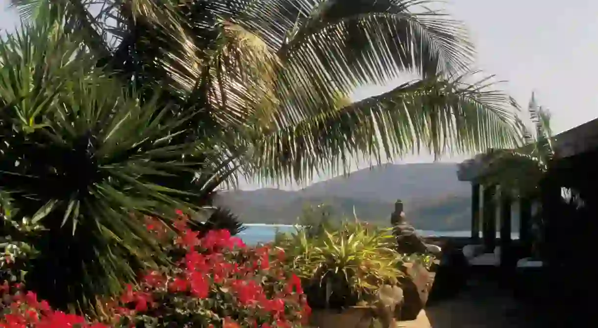 A view from the main house on Necker Island, owned by Richard Branson