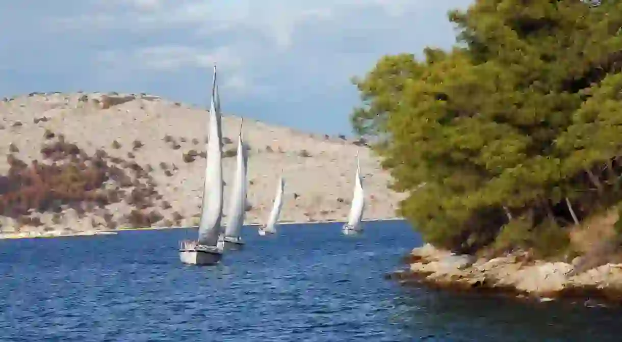 Sailing on Kornati Islands Croatia