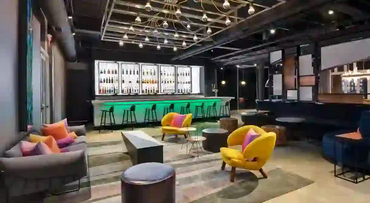 Aloft Secaucus Meadowlands is a colorful, vibrant hotel with easy access to Manhattan