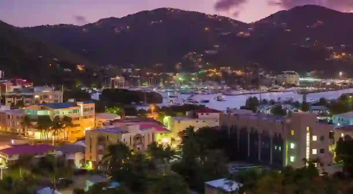 Road Town in Tortola is the party hub of the British Virgin Islands