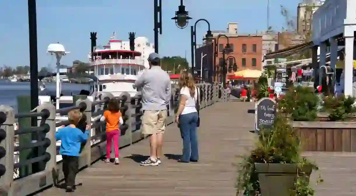 Get a flavor of Wilmington, North Carolina with a walk down the River walk