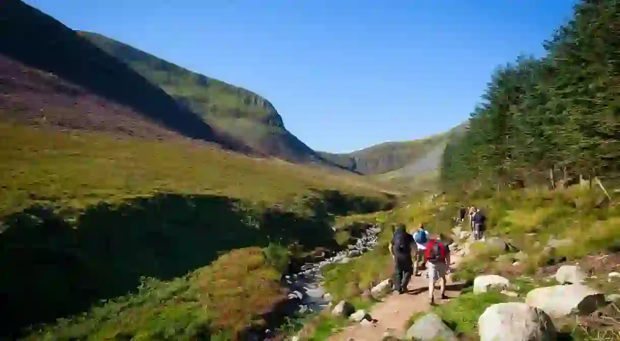 Slieve Donard, in the Mourne Mountains, makes for an enjoyable hike