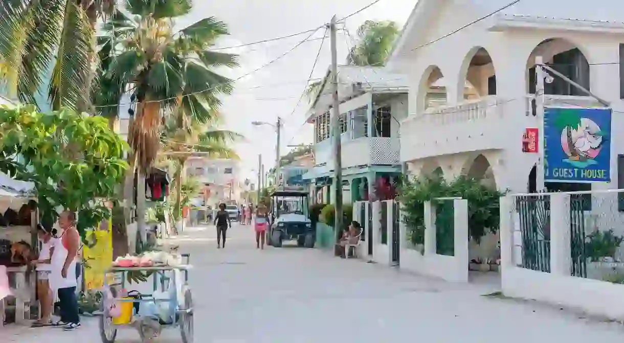 Main Street on Caye Caulker is a gateway to some of Belizes best eateries