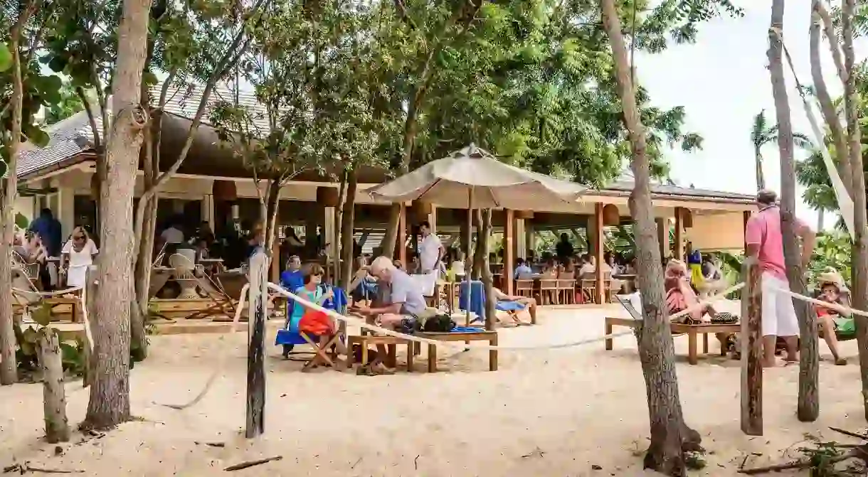 Catherines Cafe Plage Restaurant at Pigeon Point is a legendary Antigua hangout