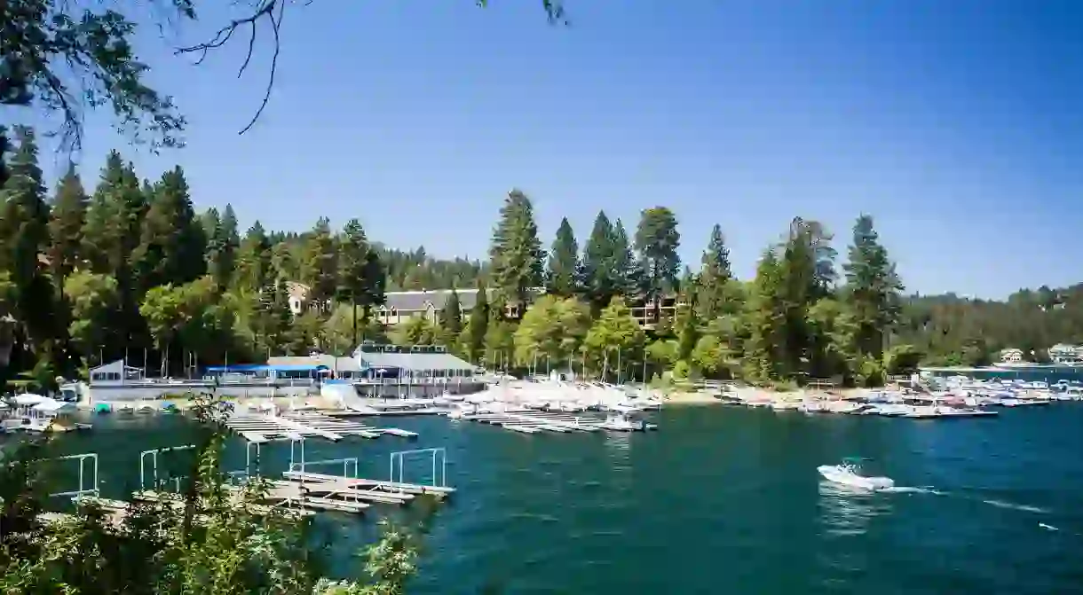 Lake Arrowhead in Southern California offers year-round outdoor adventure activities both on and off the water