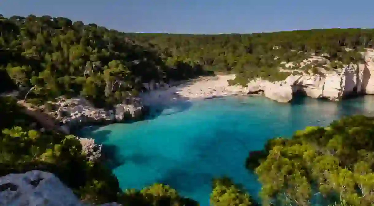 Cala Mitjana is one of Menorcas most famous beaches