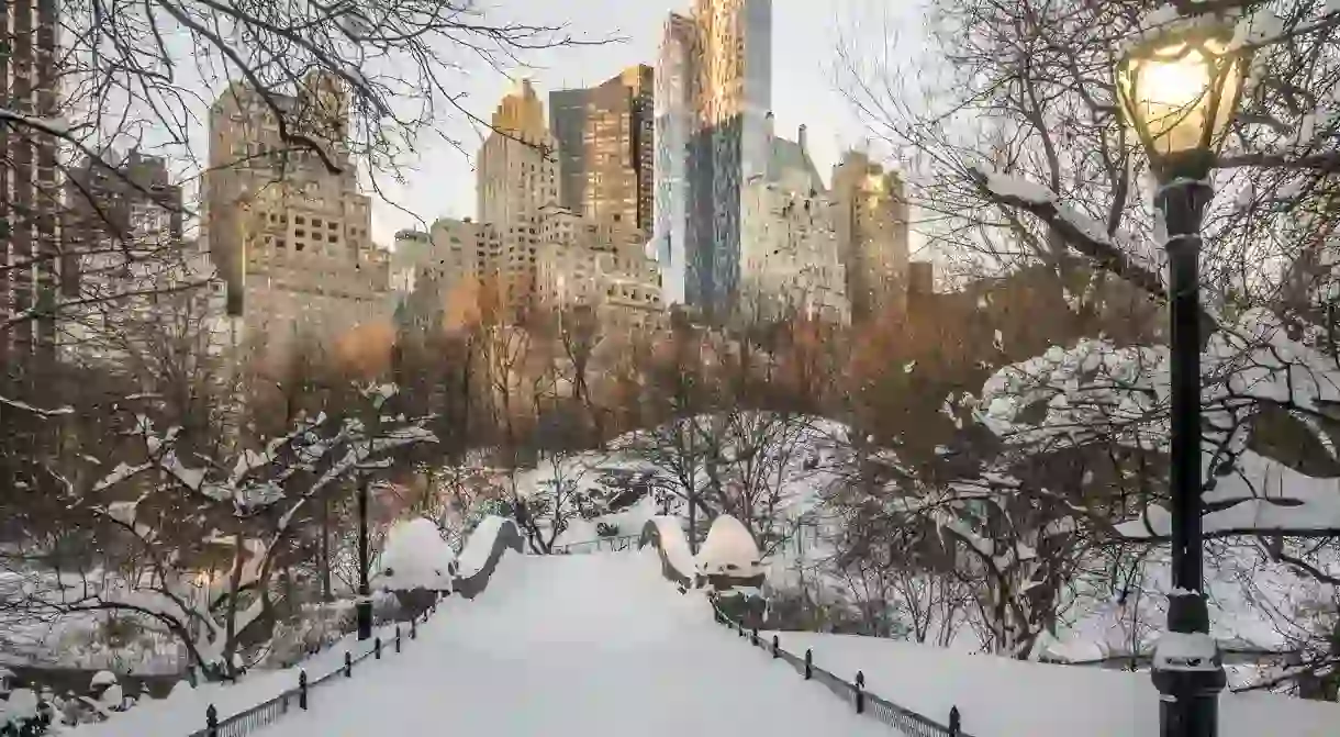 A romantic stroll through Central Park is just one of many reasons to visit New York City over the holiday period