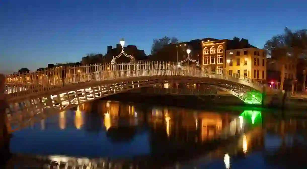 Hapenny bridge in Dublin is over 200 years old and much of the iron that makes up the bridge is the original material