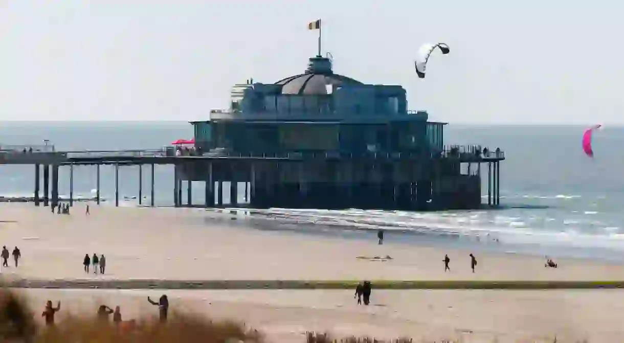 In Blankenberge, you can stroll along Belgium Pier and enjoy a coffee overlooking the North Sea