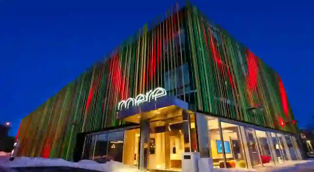 The colorful Mere Hotel makes its home in the Exchange District in downtown Winnipeg