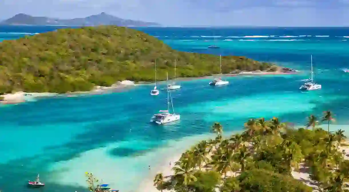 Petit Bateau is a popular sailing spot in St Vincent and The Grenadines