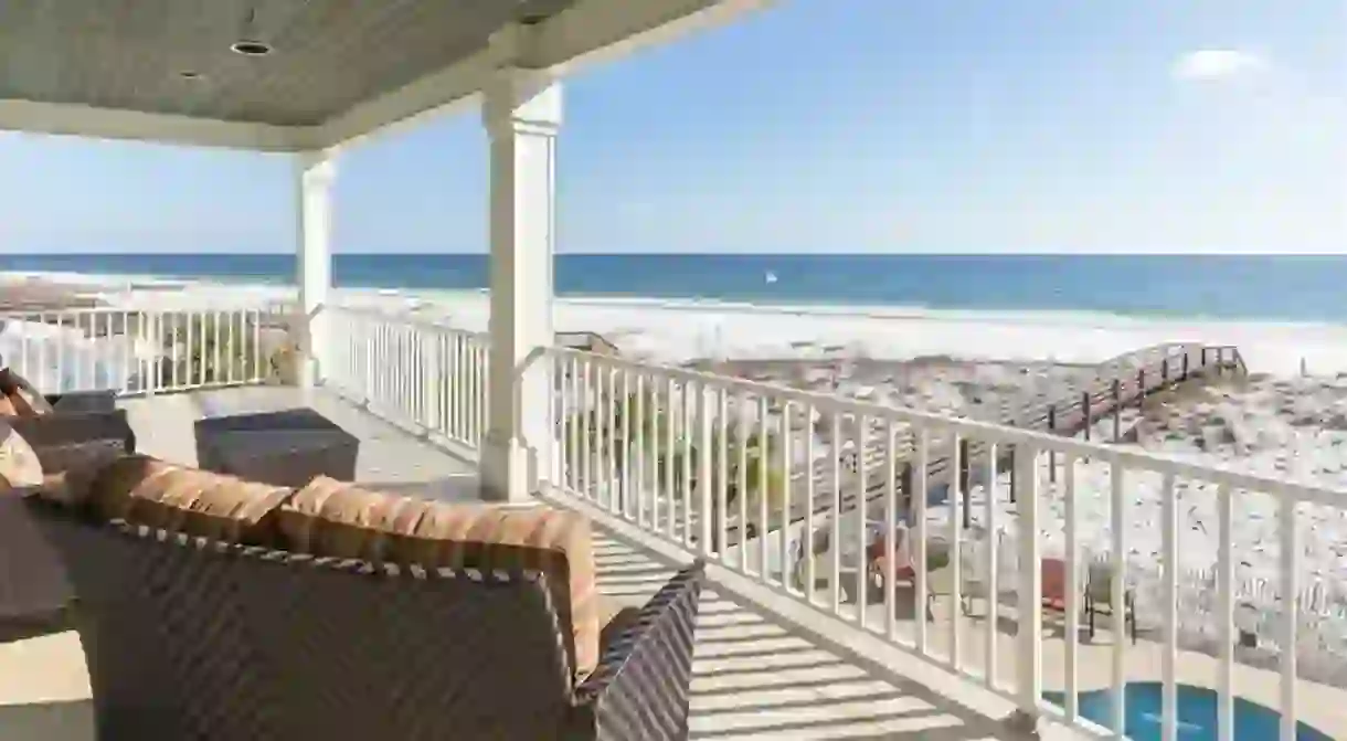 Sit back and relax with views of the ocean after checking into your condo in Orange Beach