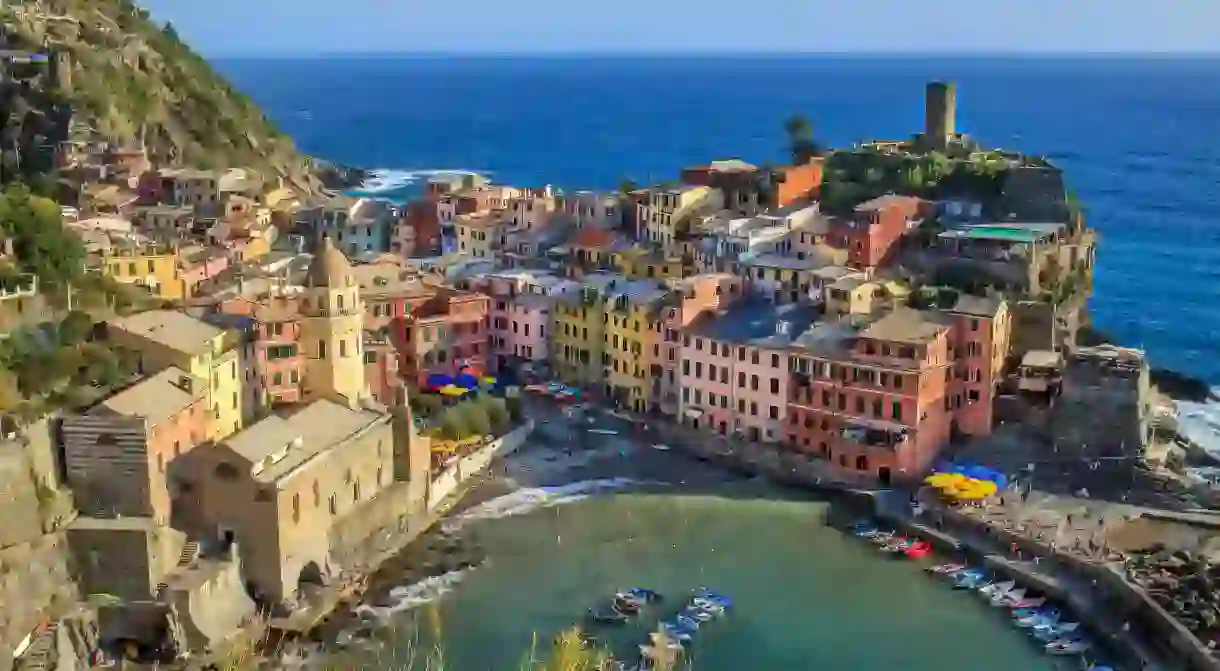 Vernazza, in the Cinque Terre, is a fishing village that draws plenty of visitors