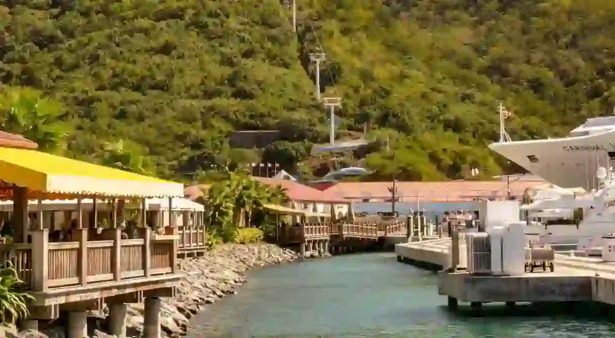 Restaurants come with scenic views in Charlotte Amalie Bay