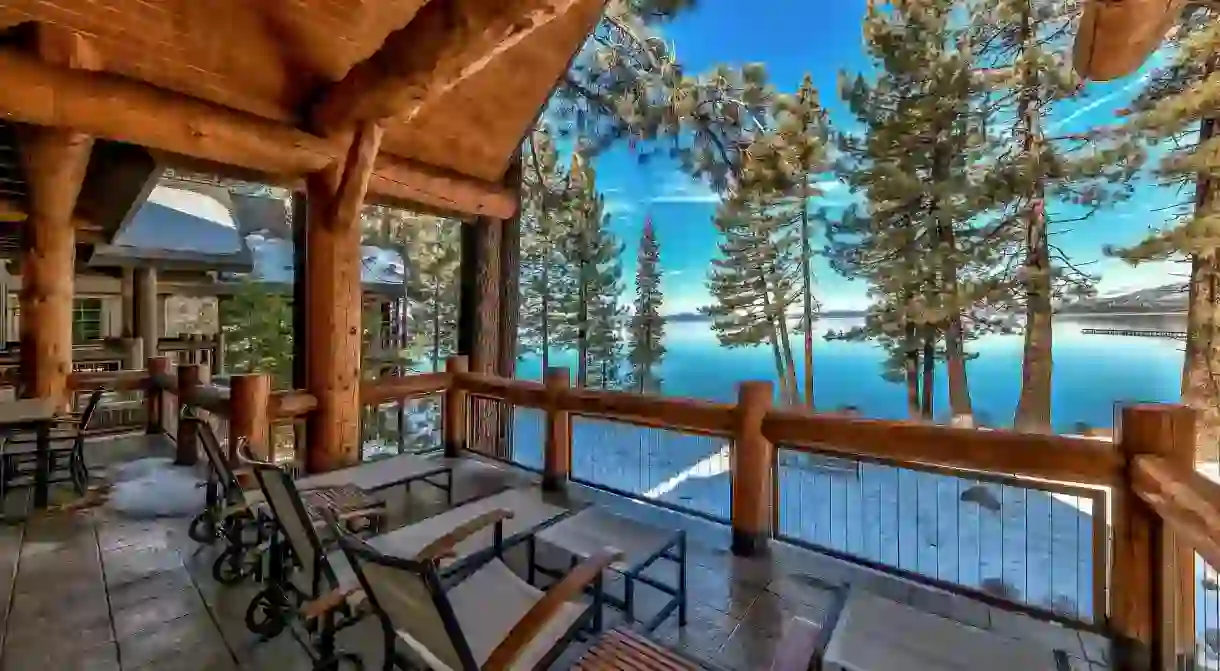 Marvel at the stunning views of Lake Tahoe from the privacy of your own cabin