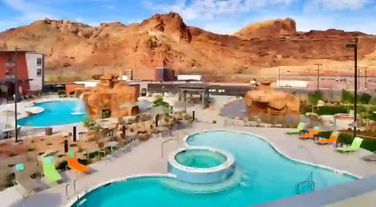 Treat yourself to a relaxing soak in the hot tub after a busy day exploring Utah