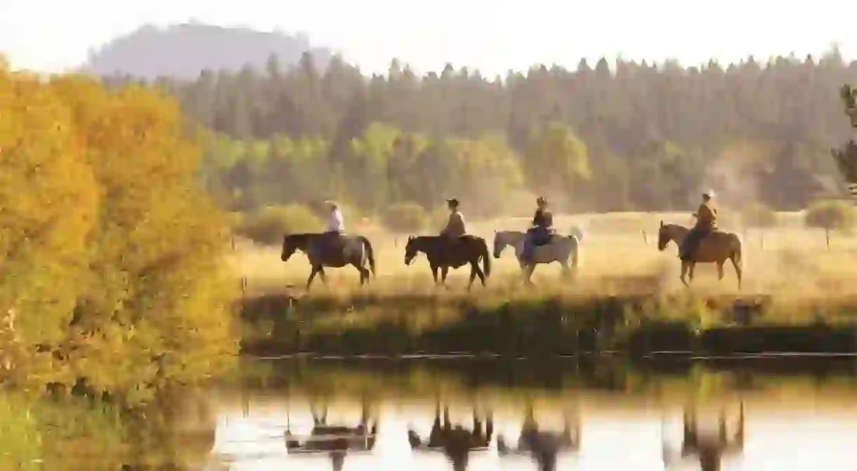 Explore nature from the back of a horse at Sunriver Resort, Oregon