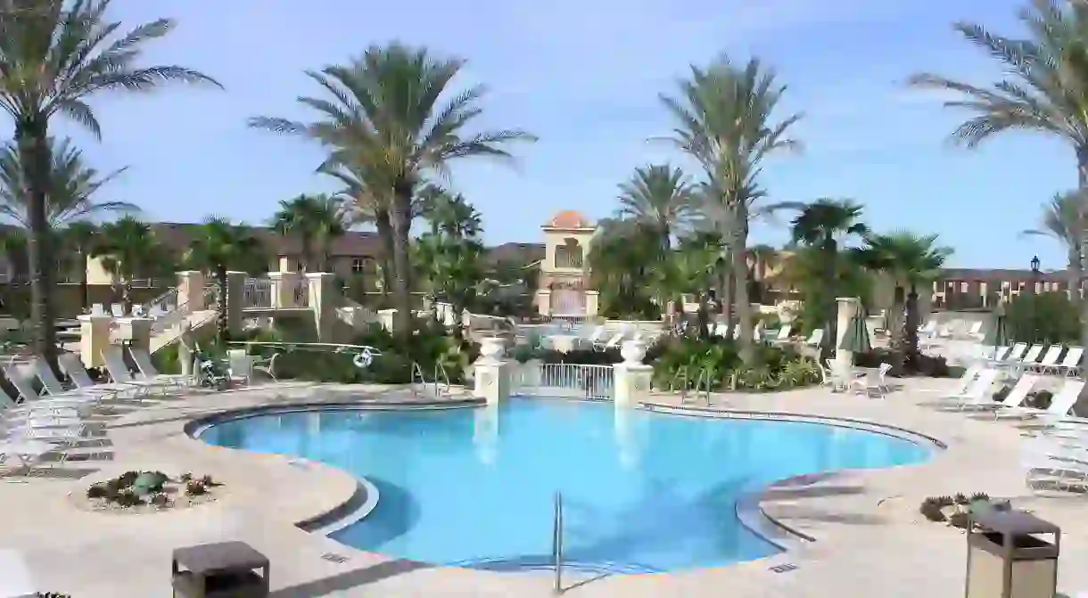 With pools, a lazy river and water slides, the Villas at Regal Palms is a top Davenport choice