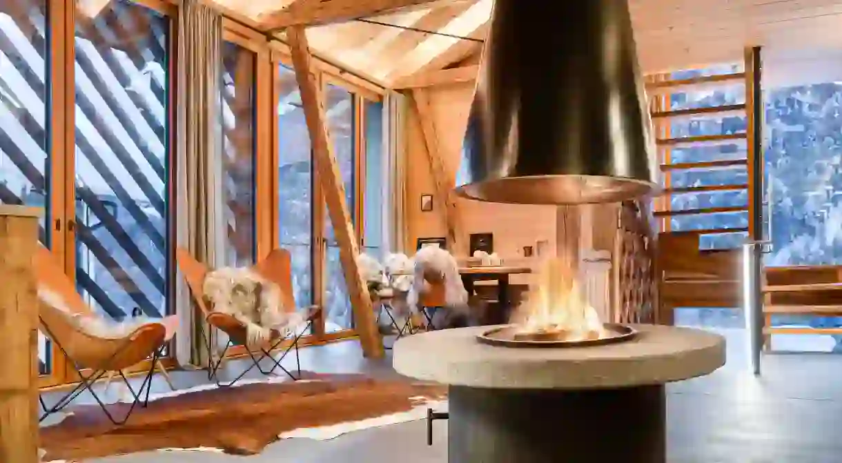 Warm up by the cosy fire pit at Wellness – Chalet Deluxe by A-Appartements