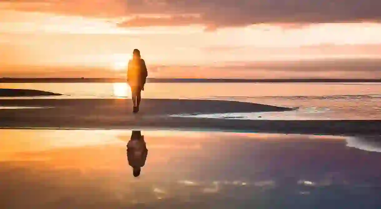 Put down your phone and enjoy the sunset in Jūrmala, Latvia