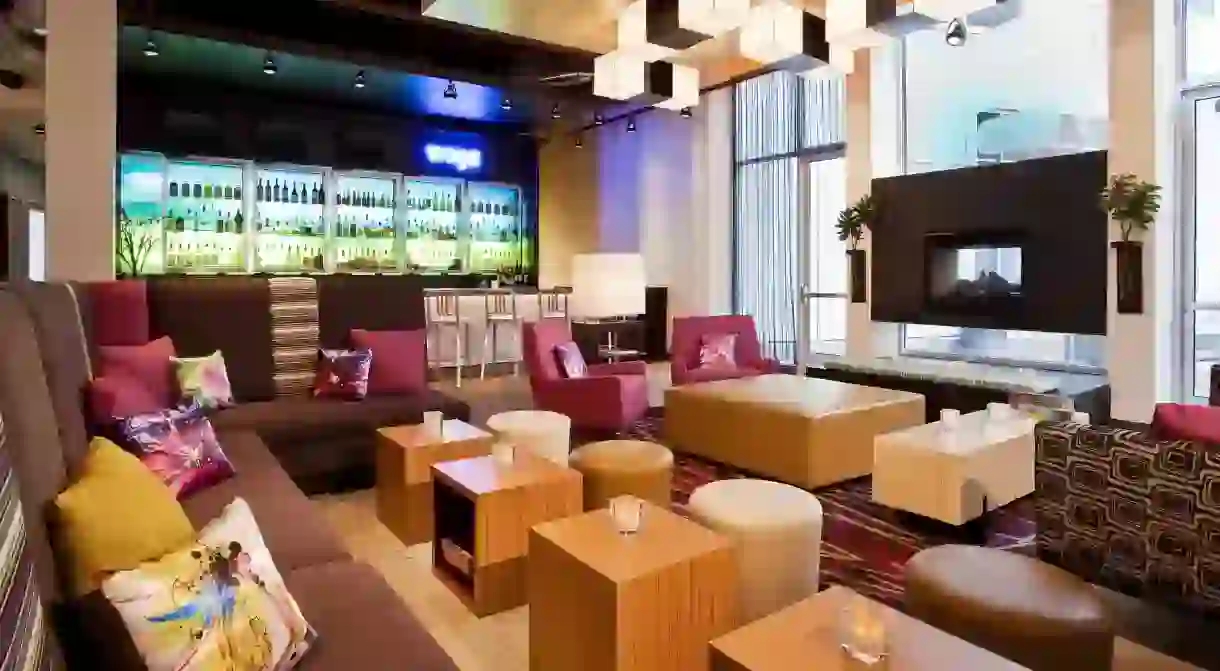 Aloft Milwaukee Downtown is home to a slick lounge bar