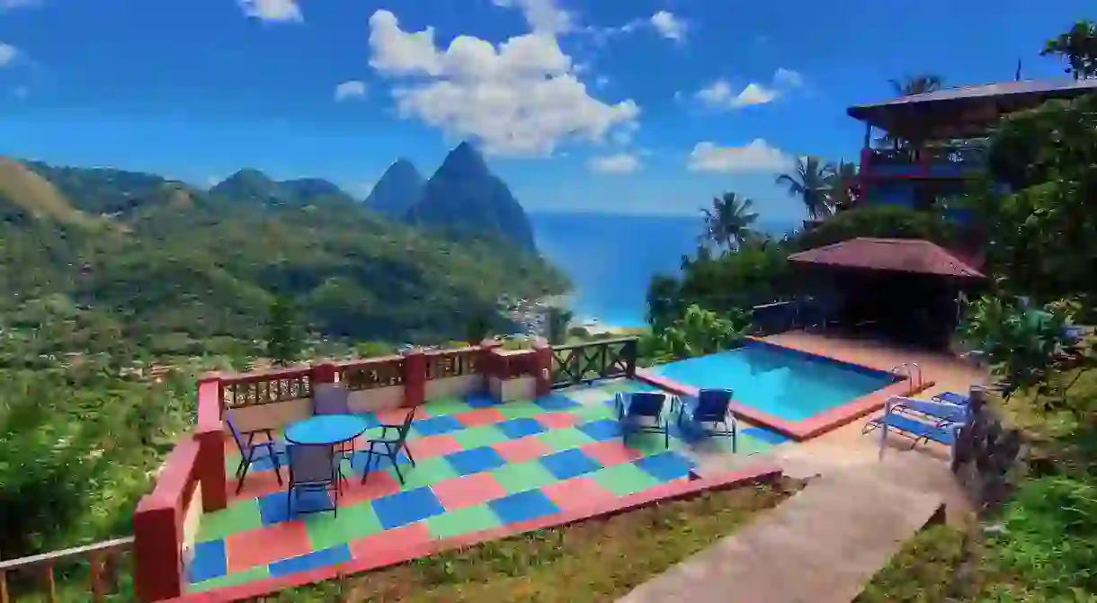 Take in the sights of the Pitons on St Lucia