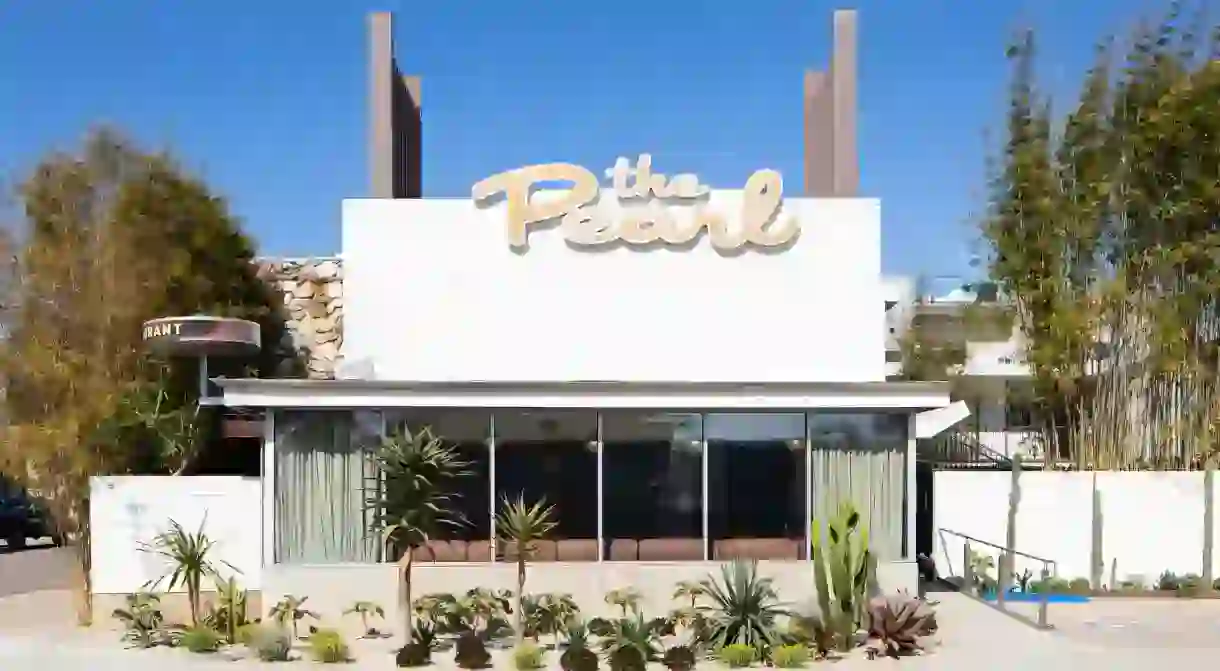 Swing back to the 1960s at the fabulous mid-century-modern Pearl Hotel in San Diego