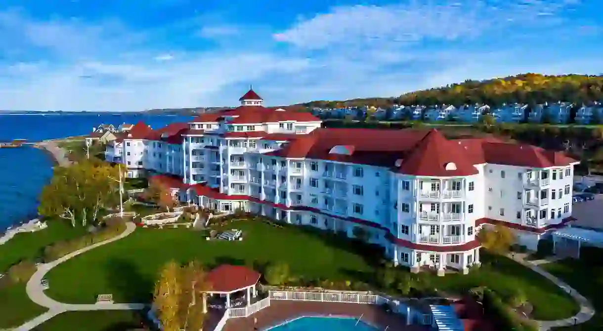 The Inn at Bay Harbor offers stunning views of Little Traverse Bay