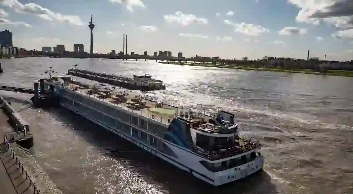 A river cruise along the Rhine on the VIVA TIARA includes a stop in Dusseldorf, capital of North Rhine–Westphalia