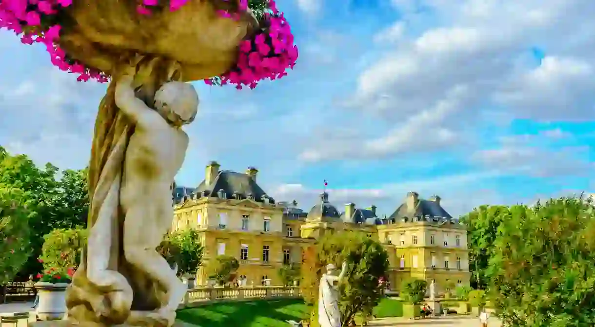 Beautiful Luxembourg Gardens, Paris, France