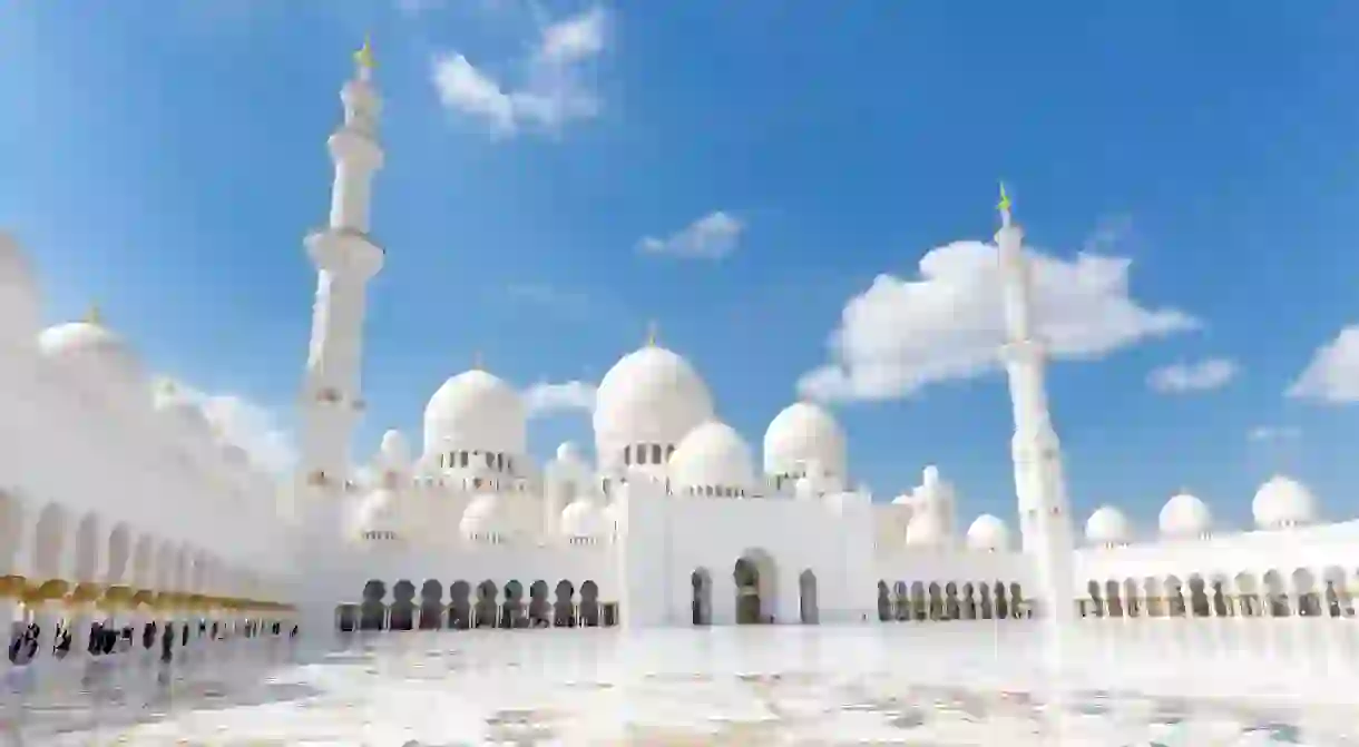 Sheikh Zayed Grand Mosque, Abu Dhabi, United Arab Emirates.