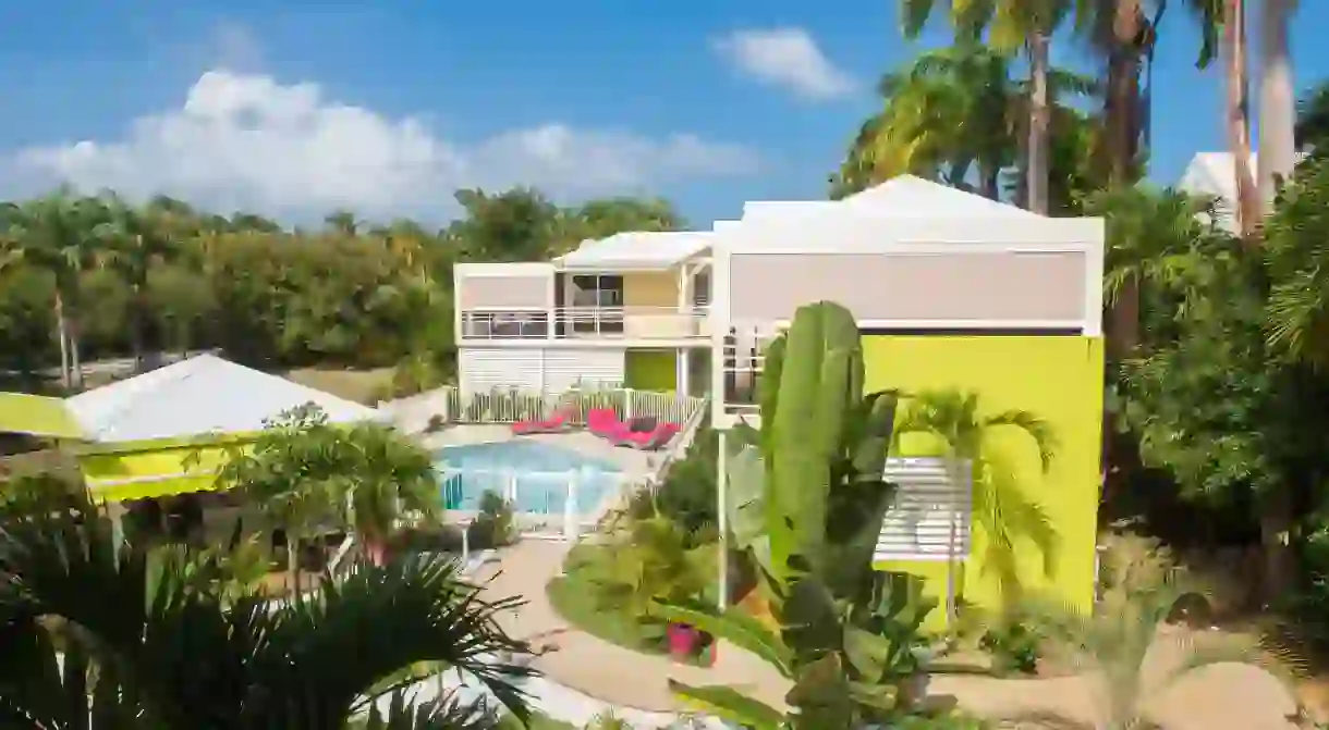 Inject a little romance into your Guadeloupe getaway with a stay at the all-suite Majesty Palm