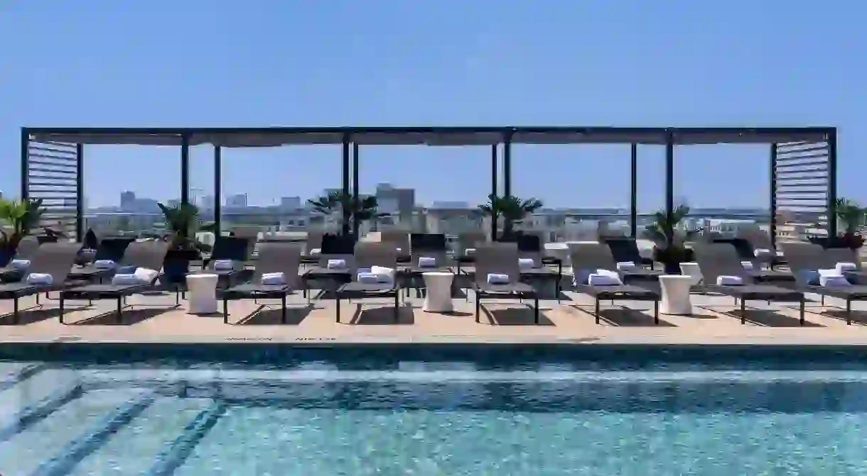 Beat the Texan heat with a dip in your rooftop pool in Frisco