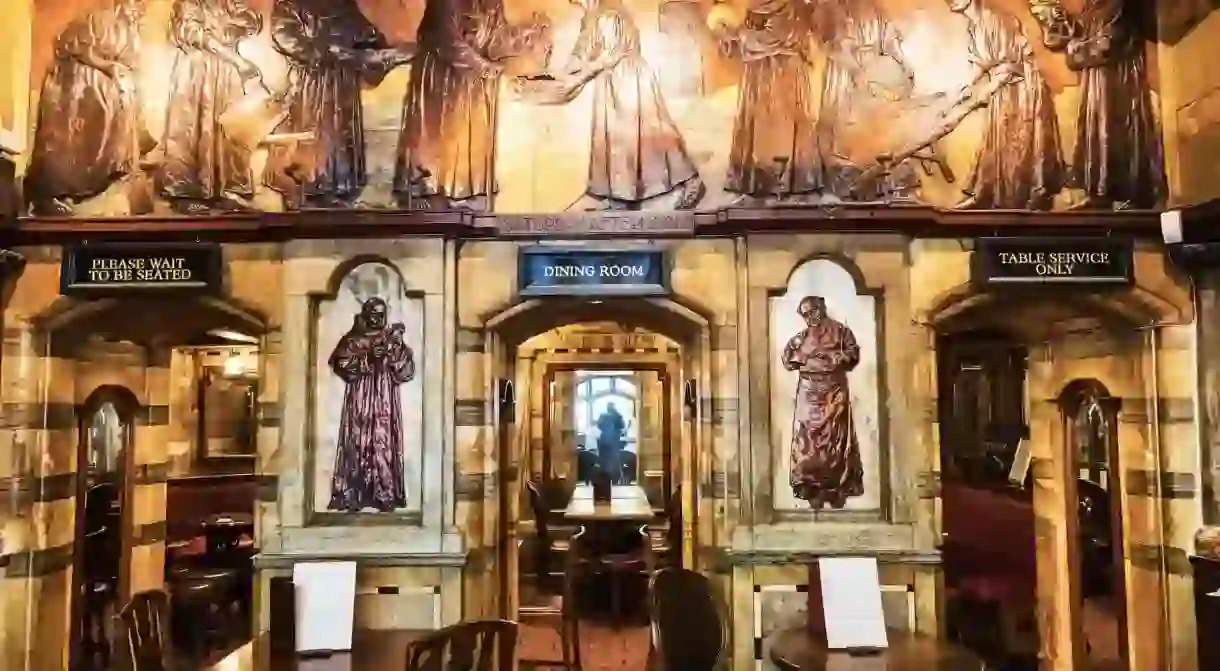 The Black Friar Pub, featuring Henry Pooles Art Nouveau Reliefs