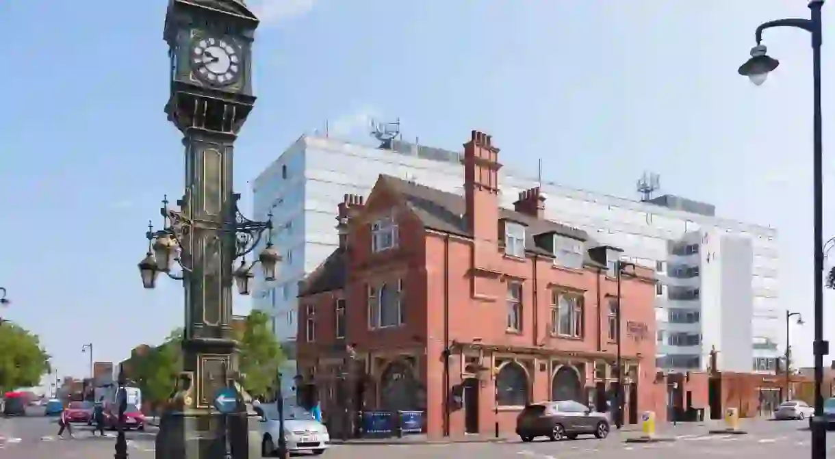 The Jewellery Quarter Clock and Rose Villa Tavern