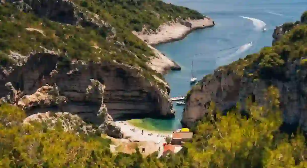 Stiniva Beach on Vis island offers a taste of pure Adriatic bliss