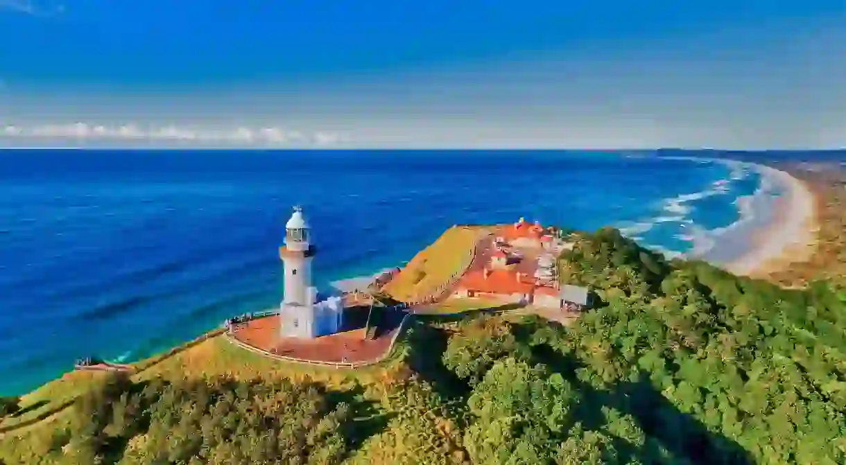 The coast around Cape Byron Light is home to turtles, dolphins and humpback whales