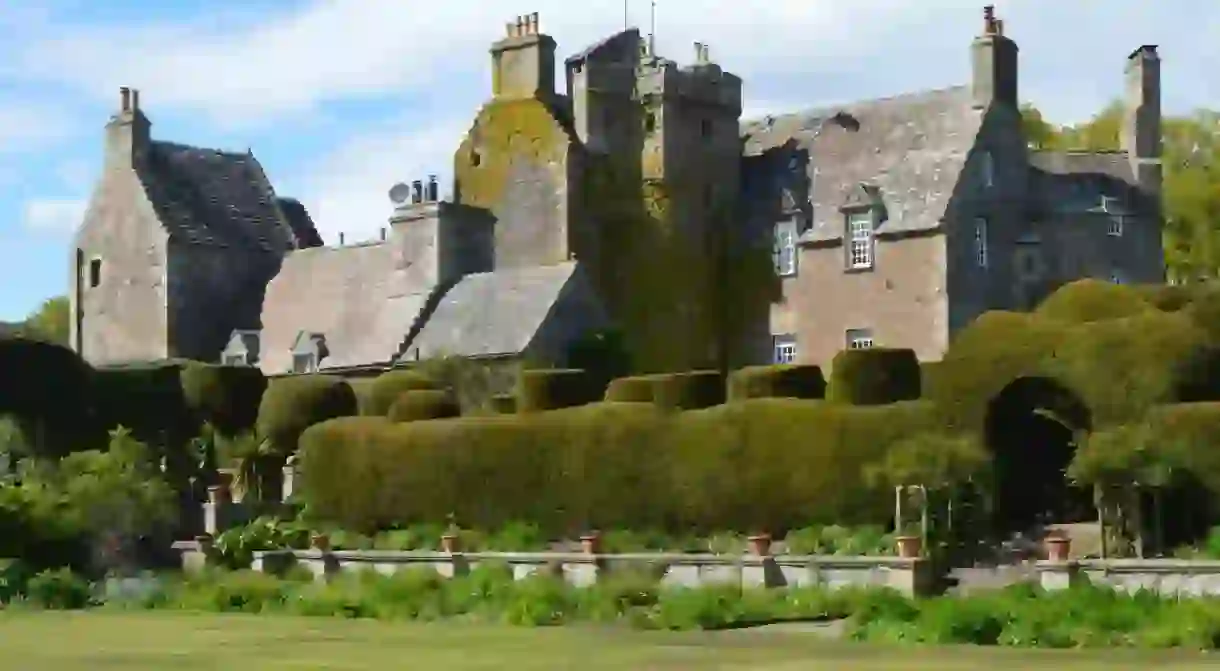 16th Century Earlshall Castle, Leuchars, near St Andrews, Fife, Scotland