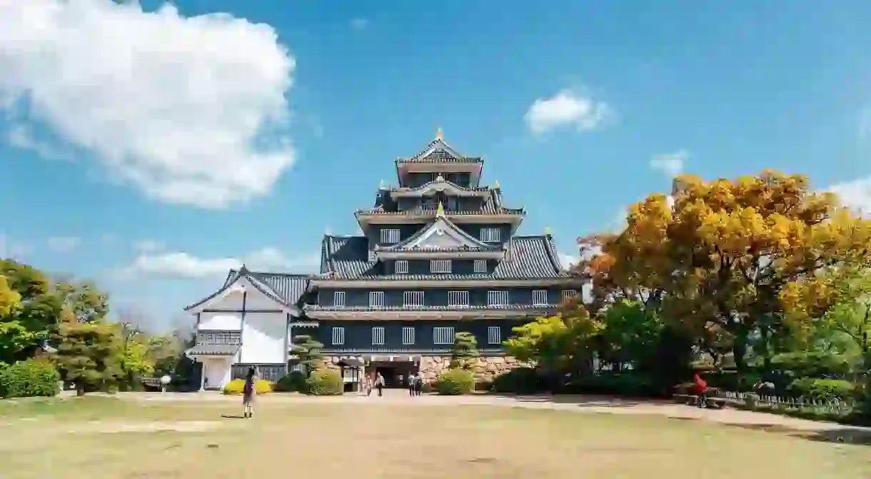 Okayama Castle traditional architecture in Japan