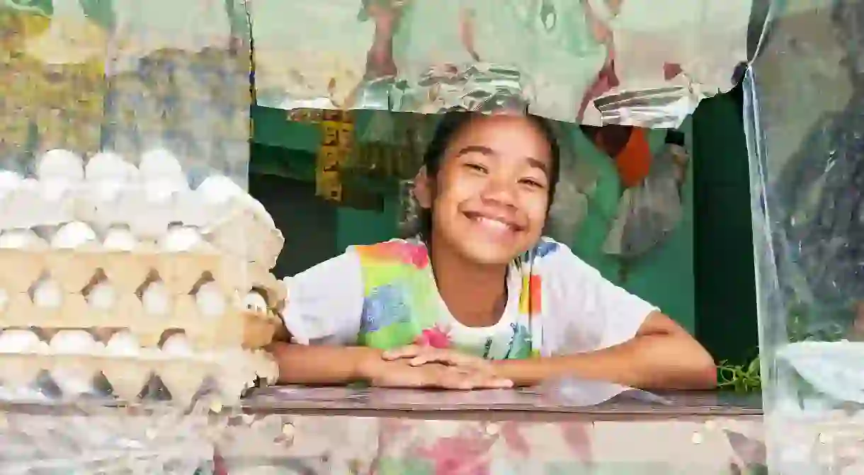 Young student girl in Manila