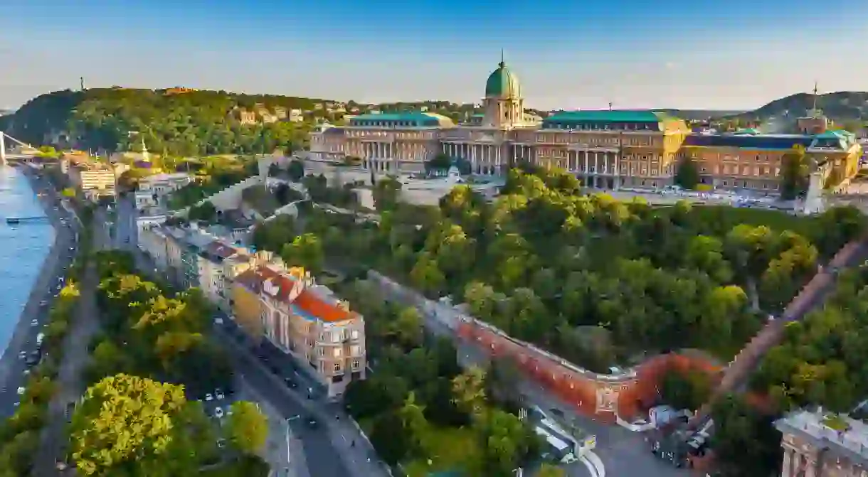 Buda Castle Royal Palace with the Hungarian Citadel at background