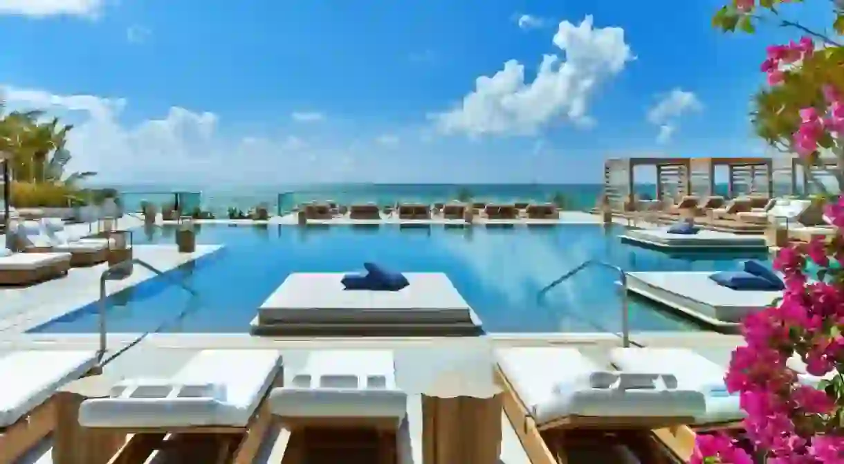 Acres of serene blue await at 1 Hotel South Beach