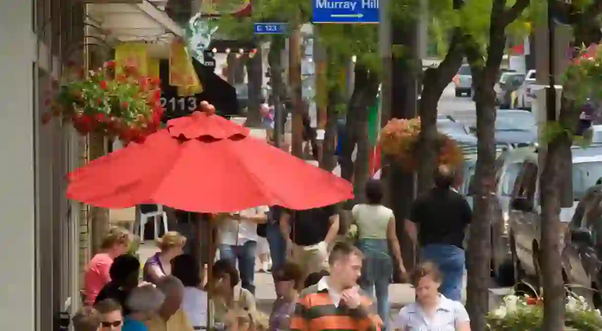 Alfresco dining on Mayfield Road Little Italy Cleveland Ohio